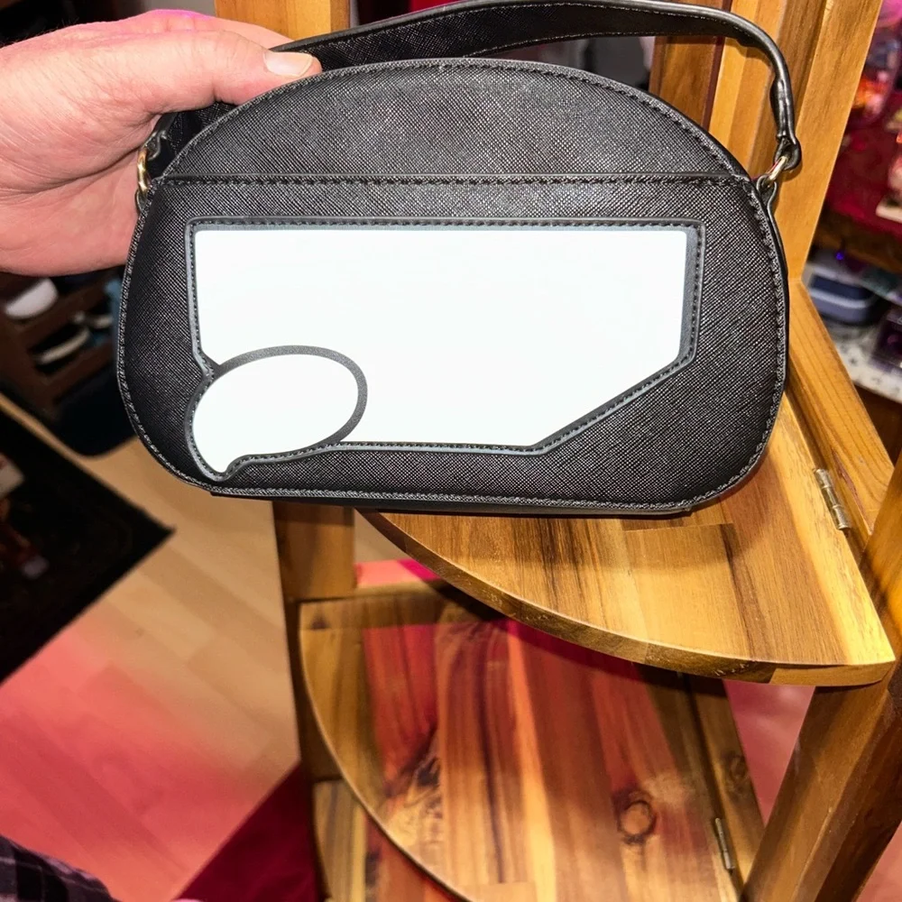 Karl Lagerfeld Black Leather Crossbody - Picture 7 of 8